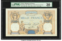 France Banque de France 1000 Francs 26.8.1937 Pick 90a PMG Very Fine 30. 

HID09801242017
