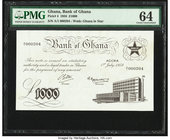 Ghana Bank of Ghana 1000 Pounds 1.7.1958 Pick 4 PMG Choice Uncirculated 64. 

HID09801242017