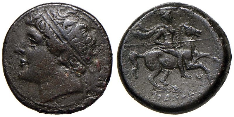 SICILIA Siracusa - Gerone II (274-216 a.C.) Testa diademata di Gerone a s. - R/ ...