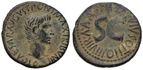 Augusto (27 a.C.-14 d.C.) Asse - Testa a d. - R/ SC nel campo - RIC 431 AE (g 11,18)
BB