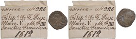 CASALE Ferdinando Gonzaga (1612-1626) Parpagliola - MIR 336 MI (g 2,00) Con cartellino di vecchia raccolta
MB