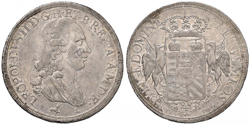 FIRENZE Pietro Leopoldo (1765-1790) Francescone 1790 col titolo di re di Ungheri...