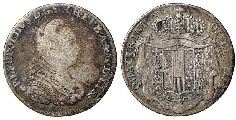 FIRENZE Pietro Leopoldo (1765-1790) 10 Quattrini 1778 - MIR 392/1 MI (g 1,83) R...