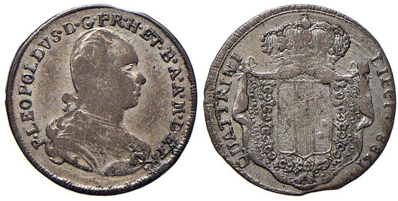 FIRENZE Pietro Leopoldo (1765-1790) 10 Quattrini 1788 - MIR 392/9 MI (g 2,00) R...