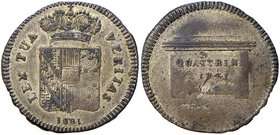 FIRENZE Ferdinando III (1791-1824) 10 Quattrini 1801 - Gig. 53 MI (g 1,85) RRR Screpolature al R/
BB