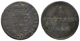 FIRENZE Leopoldo II di Lorena (1824-1859) Quattrino 1848 - GIG 115 CU (g 1,00) colpi
qBB