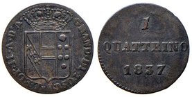 FIRENZE Leopoldo II (1824-1859) Quattrino 1837 - Gig. 103 CU (g 0,83) R
BB