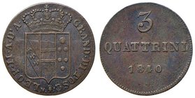 FIRENZE Leopoldo II (1824-1859) 3 Quattrini 1840 - Gig. 85 CU (g 2,00)
BB