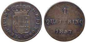 FIRENZE Leopoldo II (1824-1859) Quattrino 1857 - Gig. 122 CU (g 0,87) RR
BB