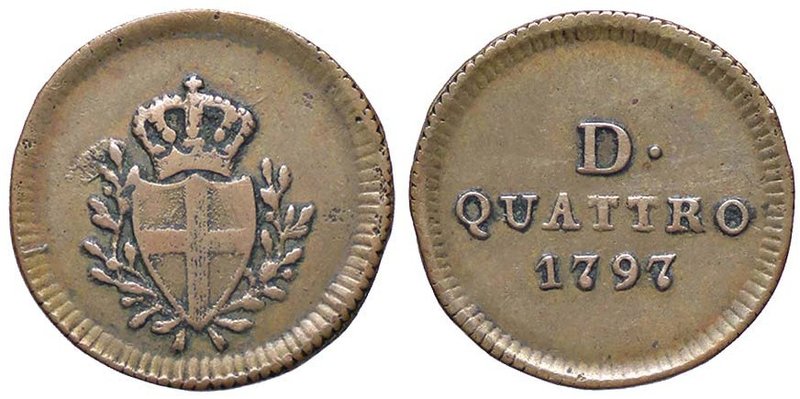 GENOVA Dogi biennali (1528-1797) Da 4 Denari 1797 - CU (g. 1,50)
BB