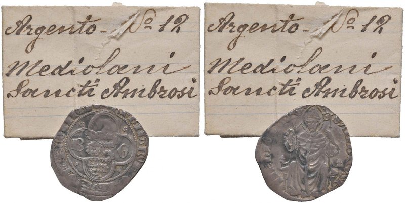 MILANO Galeazzo e Barnabo Visconti (1355-1378) Grosso - MIR 102 AG (g 2,40) Con ...