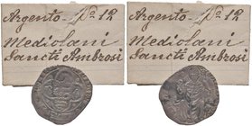 MILANO Galeazzo e Barnabo Visconti (1355-1378) Grosso - MIR 102 AG (g 2,40) Con cartellino di vecchia raccolta
qBB