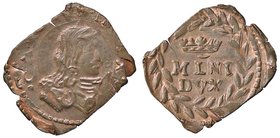MILANO Carlo II (1676-1700) Quattrino s.d. - MIR 392/1 CU (g 0,86) Rame rosso
SPL+
