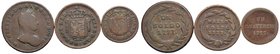 MILANO Maria Teresa (1740-1780) Lotto di tre monete in rame
MB-BB