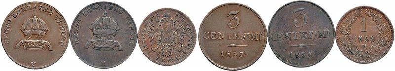 MILANO Franceso I (1848-1866) 3 Centesimi 1850 - Gig.33 CU (g 5,26) R In lotto c...