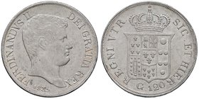 NAPOLI Ferdinando II (1830-1859) Piastra 1835 - Magliocca 540 AG (g 27,47) Ex Nomisma 44
SPL