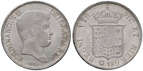 NAPOLI Ferdinando II (1830-1859) Piastra 1835 - Magliocca 541 AG (g 27,46)
qSPL