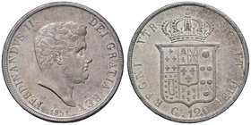NAPOLI Ferdinando II (1830-1859) Piastra 1851 - Magliocca 559 AG (g 27,55)
qFDC