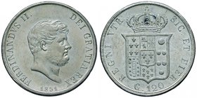 NAPOLI Ferdinando II (1830-1859) Piastra 1851 - Migliocca 561 AG (g 27,56) Minimi graffietti al D/
SPL+