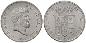 NAPOLI Ferdinando II (1830-1859) Piastra 1856 - Migliocca 566 AG (g 27,55)
SPL+