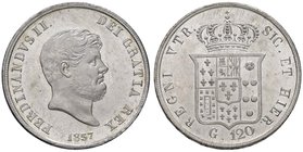 NAPOLI Ferdinando II (1830-1859) Piastra 1857 - Magliocca 567 AG (g 27,49) Fondi lucenti
FDC