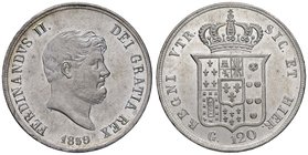NAPOLI Ferdinando II (1830-1859) Piastra 1859 - Magliocca 569 AG (g 27,61) Ex Nomisma 41
FDC