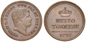 NAPOLI Ferdinando II (1830-1859) Mezzo tornese 1838 - Gig. 307 CU (g 1,92)
FDC
