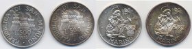 SAN MARINO lotto di due monete 500 lire 1975 argento
FDC