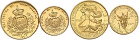SAN MARINO 1 e 2 Scudi 1993 - AU (g 6,46 + 3,24) Senza astuccio
FS