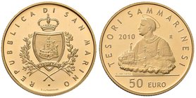 SAN MARINO 50 Euro 2010 - AU (g 16,18) Senza astuccio
FS