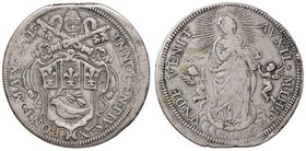 Innocenzo X (1644-1655) Testone A. II - Munt. 34 AG (g 9,46) RR Ex Nac 81, 2014, lotto 485 e Kunst und Münzen, 21, 1980, lotto 446
MB