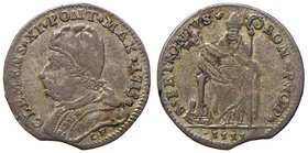 Clemente XI (1700-1721) Bologna - Muraiola da 4 bolognini 1713 - Munt. 190a MI (g 3,20) mancanza di metallo al bordo
BB+