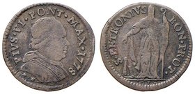 Pio VI (1774-1799) Bologna - Muraiola da 2 bolognini 1778 - Munt. 245 MI (g 1,53)
qBB