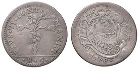 Pio VI (1774-1799) Bologna - Carlino da 5 bolognini 1778 - Munt. 231 AG (g 1,20)
BB