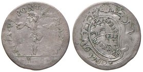 Pio VI (1774-1799) Bologna - Carlino da 5 bolognini 1780 - Munt. 232b AG (g 1,25)
MB