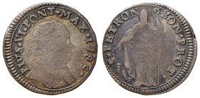 Pio VI (1774-1799) Bologna - Muraiola da 2 bolognini 1785 - Munt. 247a MI (g 1,64) colpi al bordo
qBB