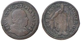 Pio VI (1774-1799) Bologna - Muraiola da 2 bolognini 1788 - Munt. 247c MI (g 1,61) mancanza di metallo al bordo
qBB