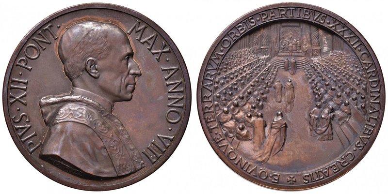 Pio XII (1939-1958) Medaglia A. VIII - Opus: Mistruzzi - AE (g 32,59)
FDC