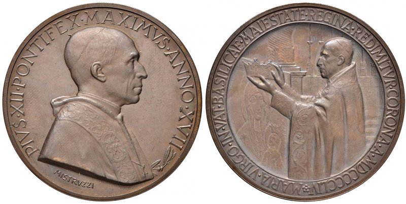Pio XII (1939-1958) Medaglia A. XVII - Opus: Mistruzzi AE (g 36,32)
FDC
