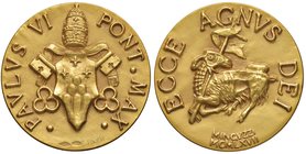 PAOLO VI (1963-1976) Medaglia 1967 Ecce Agnus Dei - Opus: Minguzzi AU (g 25,52 - Ø 34 mm) Marcato 750
FDC