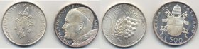 VATICANO lotto di due monete di 500 lire in argento
FDC