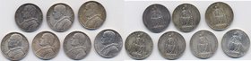 VATICANO lotto di sette monete di 10 lire in argento, date diverse
SPL-FDC