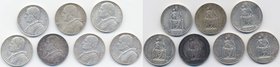 VATICANO lotto di sette monete di 10 lire in argento, date diverse
SPL-FDC