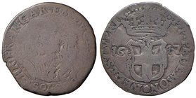 Carlo Emanuele II (1638-1675) 5 Soldi 1647 Torino - MIR 762 MI (g 4,13)
qMB
