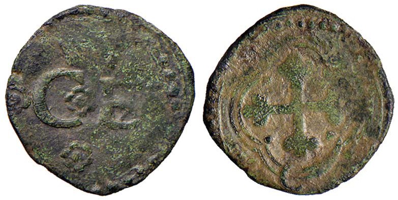 Carlo Emanuele I (1580-1630) Quarto di Soldo s.d. - cfr. MIR 684 MI (g 0,94)
qB...
