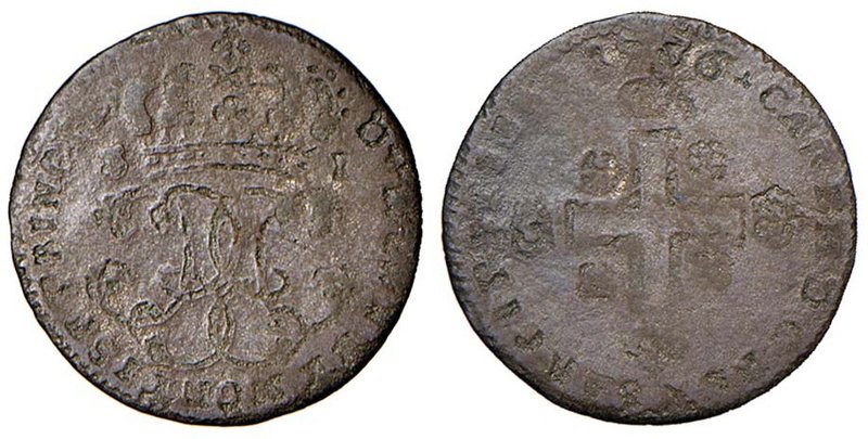 Carlo Emanuele III (1730-1773) Soldo 1736 - Nomisma 63 MI (g 1,31)
BB