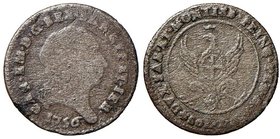 Carlo Emanuele III (1730-1773) 2,6 Soldi 1756 - Nomisma 204 MI (g 2,03)
qBB