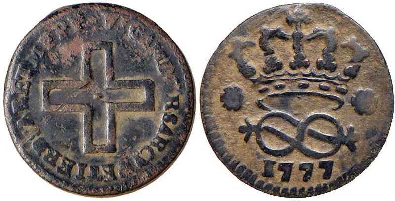 Vittorio Amedeo III (1773-1796) 2 Denari 1777 - Nomisma 413 CU (g 1,83)
BB