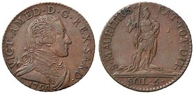 Vittorio Amedeo III (1773-1796) 5 Soldi 1794 - Nomisma 381 CU (g 5,14)
BB