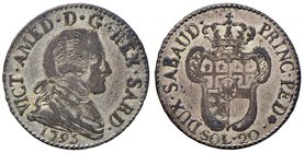 Vittorio Amedeo III (1773-1796) 20 Soldi 1795 - Nomisma 364 MI (g 5,52)
qBB